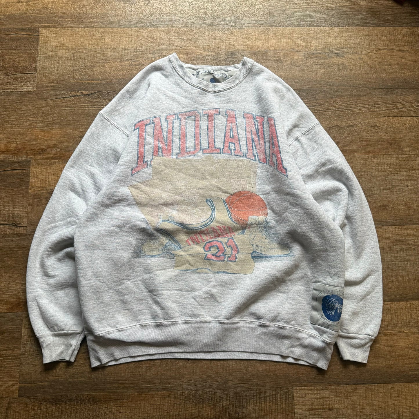 Indiana Classic College Basketball Crewneck Sweatshirt