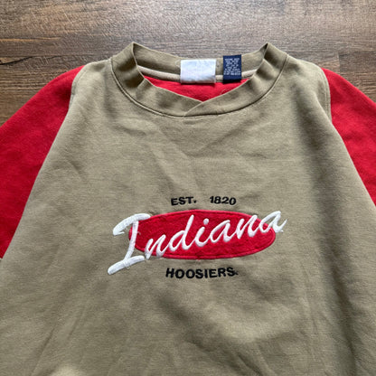 Indiana CS Embroidered Color Block Crewneck Sweatshirt