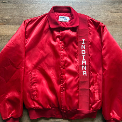 Chalk Line Satin Jacket Vertical Spell-out