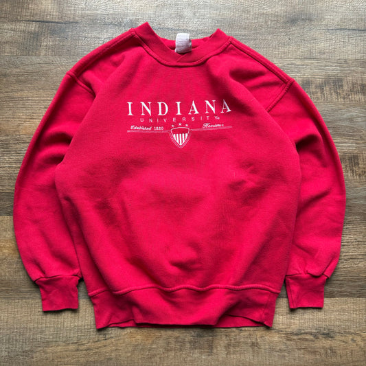 Indiana Embroidered Crewneck Red