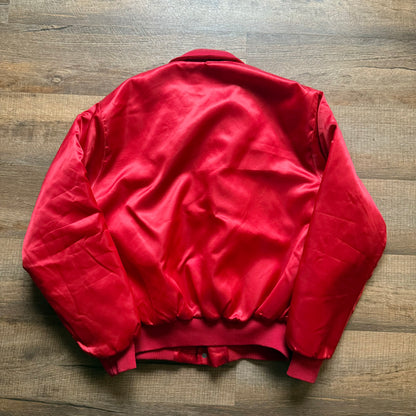 Chalk Line Satin Jacket Vertical Spell-out