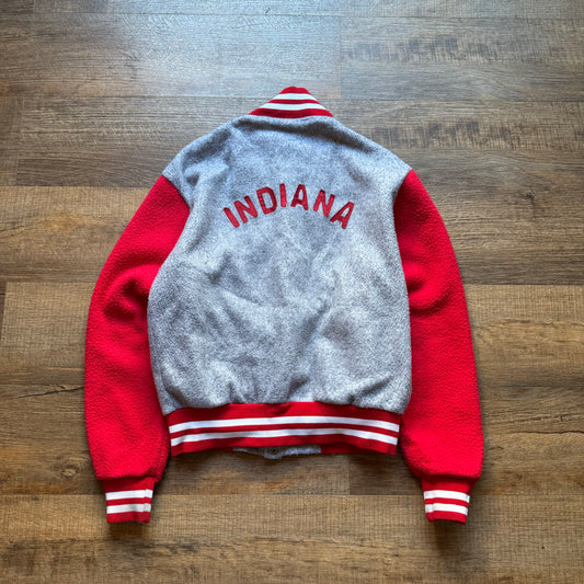 Two Tone Fleece Varsity Jacket