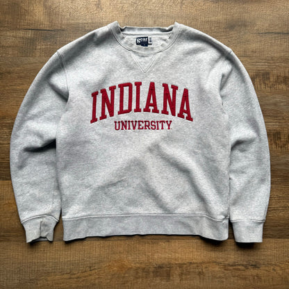 Embroidered Crewneck Sweatshirt Grey